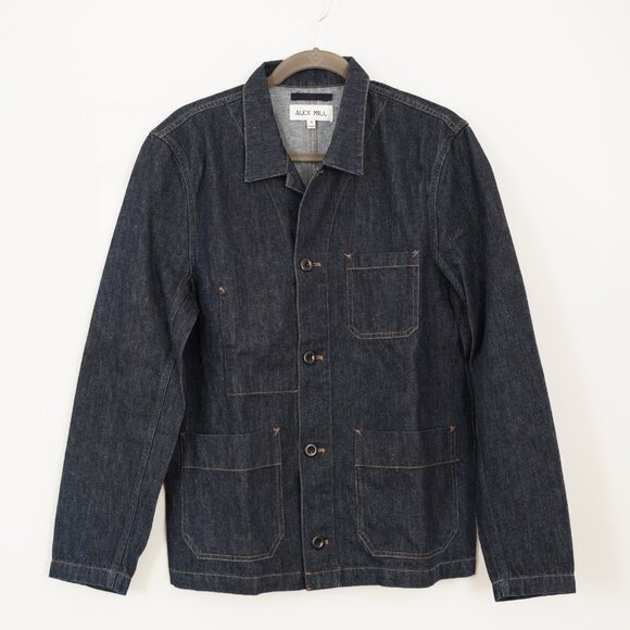 Alex Mill Blue Lightweight Shirt Jacket - Picture 1 of 2